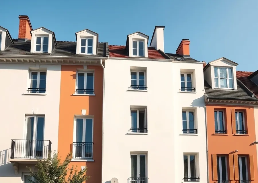Façade rénovée par un artisan peintre en Isère